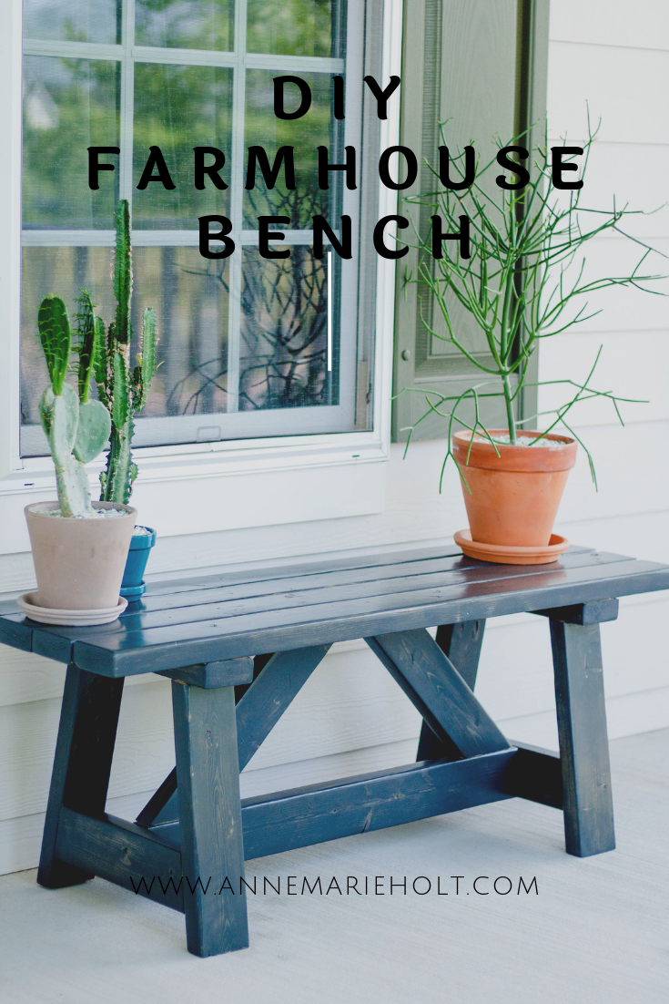 DIY Farmhouse Bench
